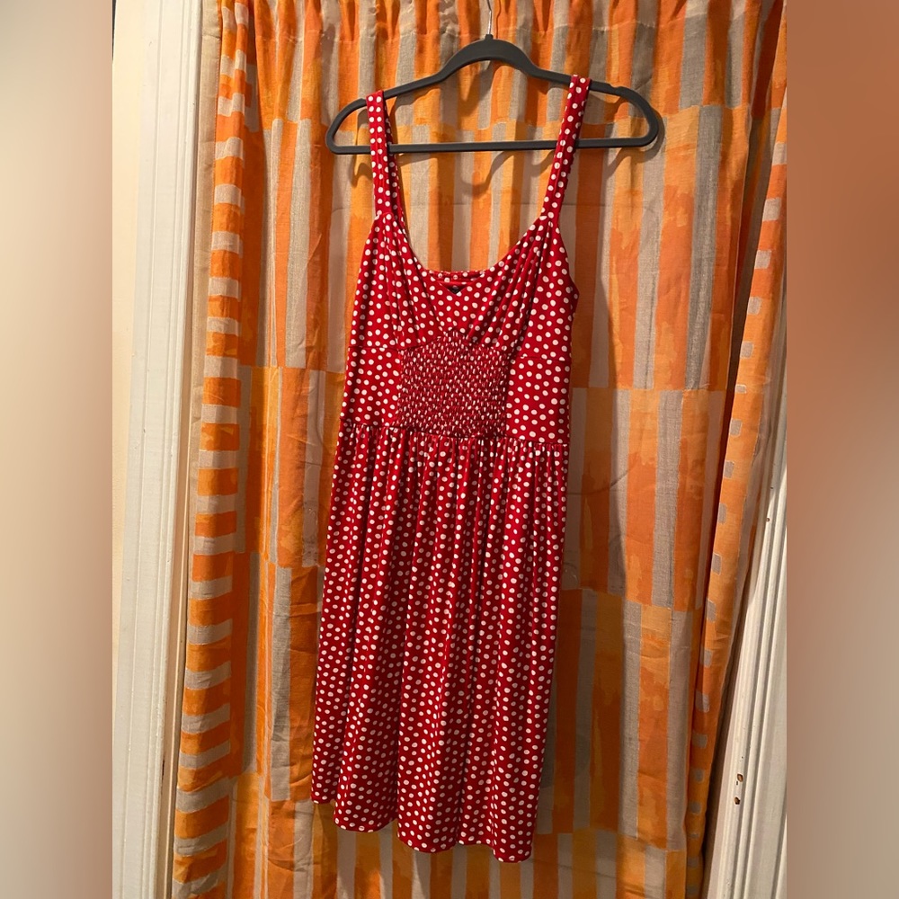 90s polka-dot dress in EUC